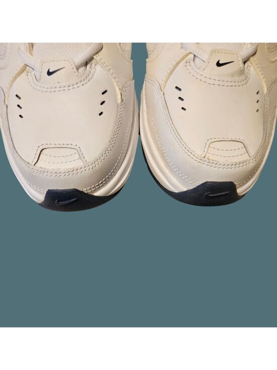 Nike Air Monarch IV White/Midnight Navy Sneakers Men Size 9.5 \